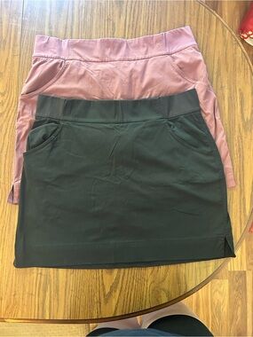 Columbia Women’s Stretch Pull-On Skort with Pockets - Pink and Black